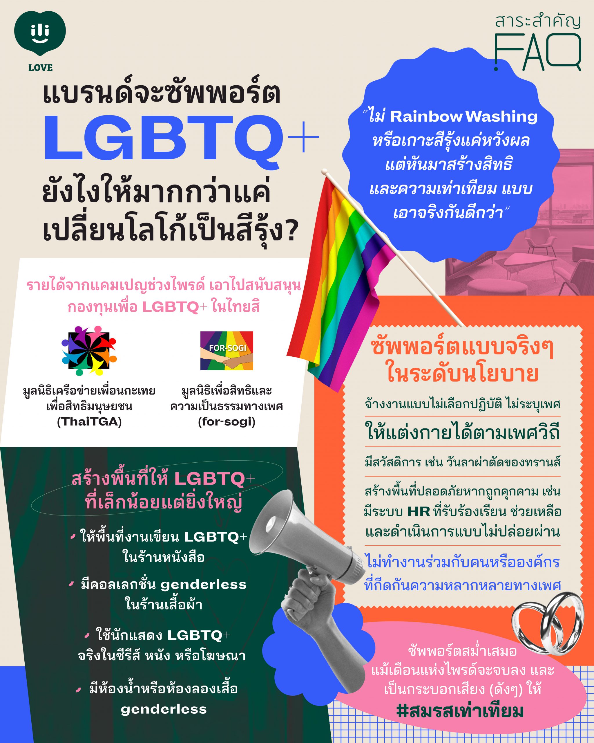 แบรนด์จะซัพพอร์ต Lgbtqยังไงให้มากกว่าแค่เปลี่ยนโลโก้เป็นสีรุ้ง Ili